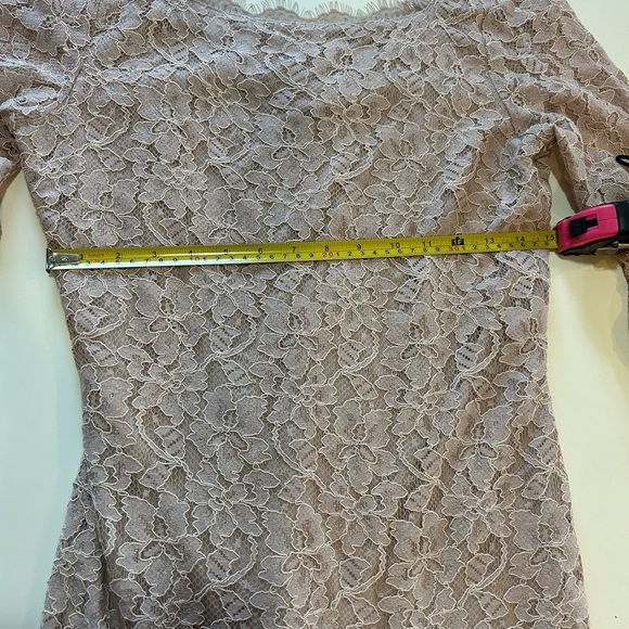 Diane Von Furstenberg Zaria Lace Dress in Champagne - Picture 12 of 12